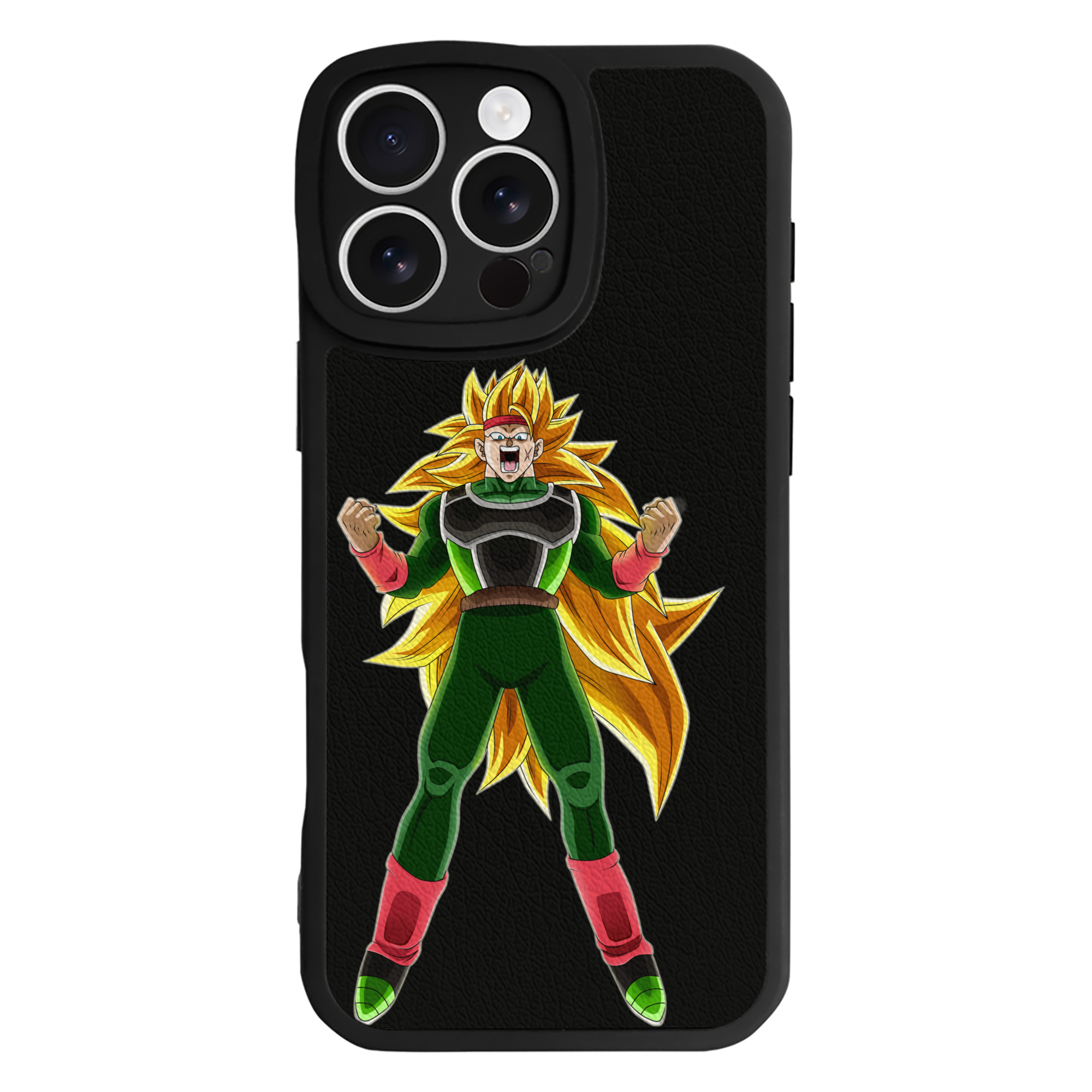 （画像用） ドラゴンボール ブロリー DRAGON BALL Broli 【iPhone 16シリーズ対応】シリコンスマホケース（レザー調） 材質：シリコン